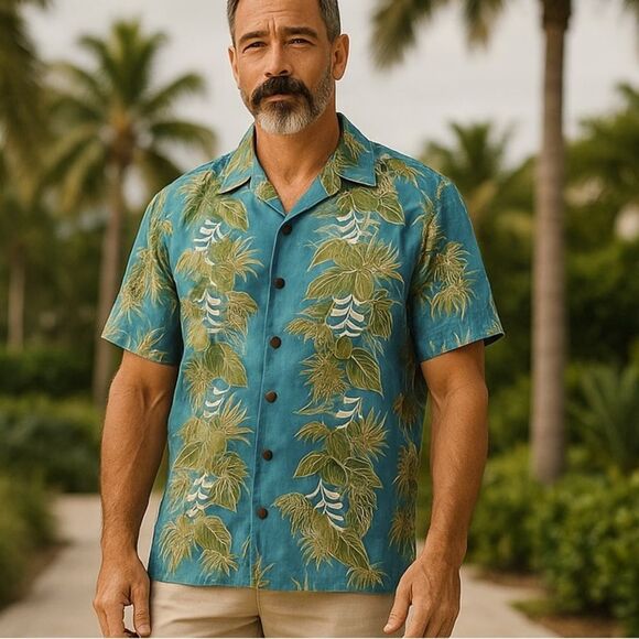 Royal Creations Hawaii Men’s Aloha Dress Shirt Size XL - Picture 1 of 8